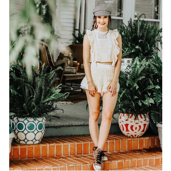 Free People The Tessa Shorts Set Sunkist Combo - Picture 4 of 4